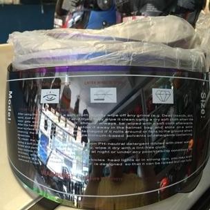 Visor Kaca INK GP Racer - iridium rainbow pelangi