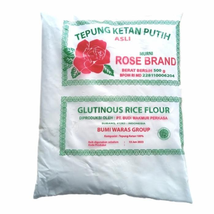 Terlaris Tepung Beras Rose Brand Dan Tepung Ketan Rose Brand 1/2 Kg