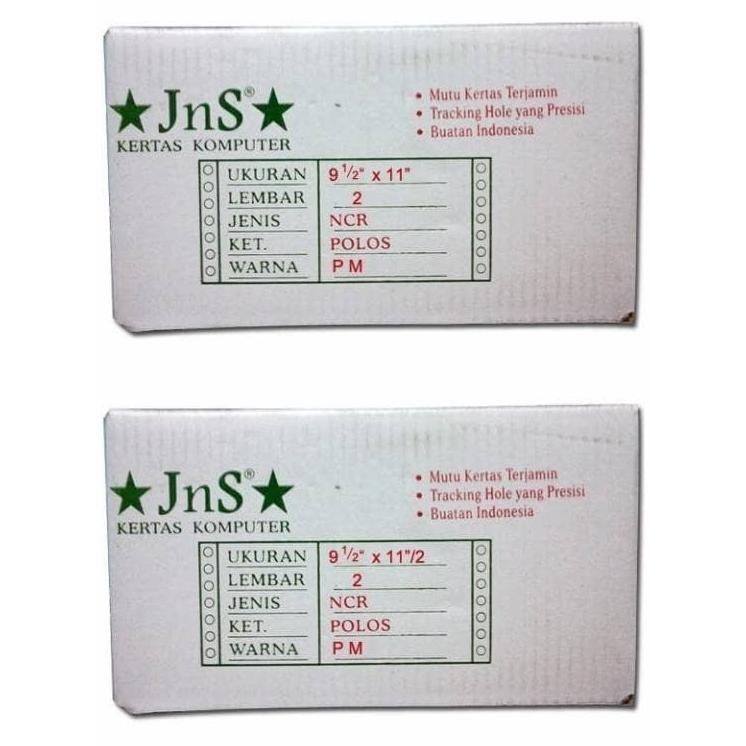 

KERTAS CONTINUOUS FORM JNS 9 1/2 X 11 2 PLY FULL & 2/2 (DIBAGI 2)