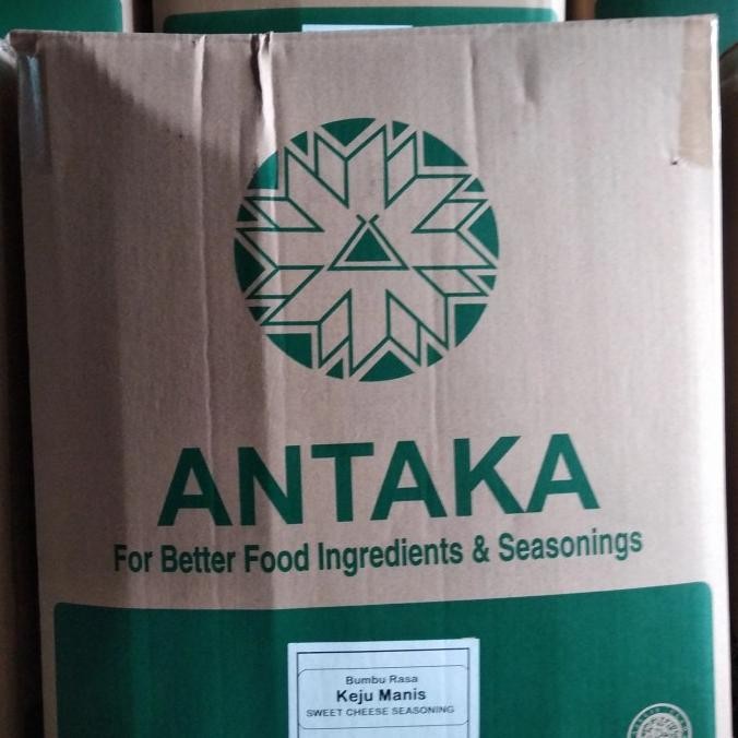

Terbaru Bumbu Tabur Antaka Rasa Keju Manis 1 Dus Karton isi 200 X @ 100 gram