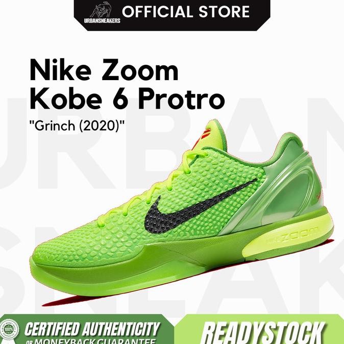 BEBAS ONGKIR - Nike Zoom Kobe 6 Protro Grinch 2020 Original | CW2190 300