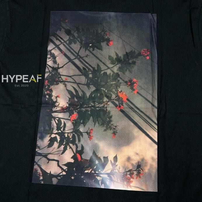 baru  FOG Fear of God Essentials SS19 Black Tee - Floral murah
