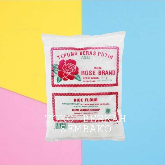 

Terlaris Tepung Beras Putih Rose Brand 500Gr