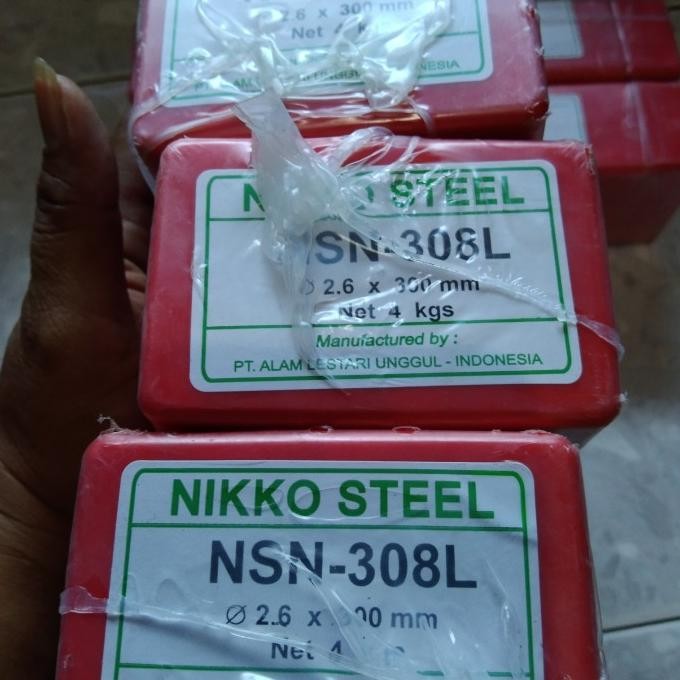 Kawat Las Stainless Nsn-308L Nikko Steel 2.6Mm New Stok