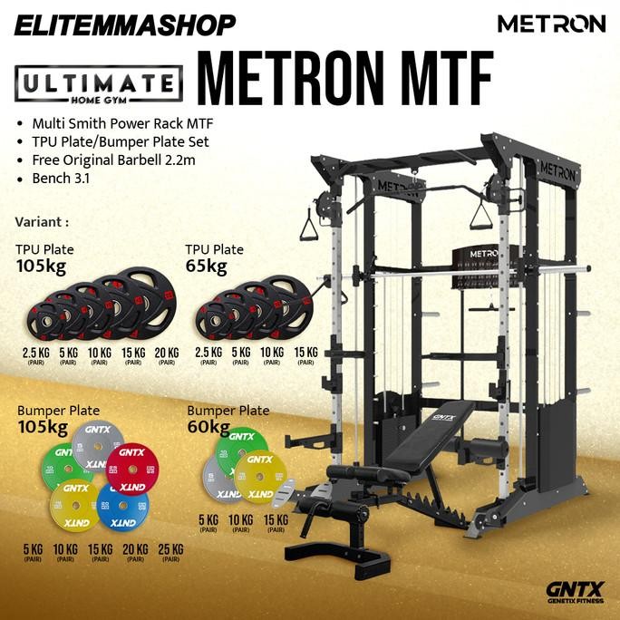 Murah Paket Ultimate Home Gym Mtf, Paket Gym, Power Rack