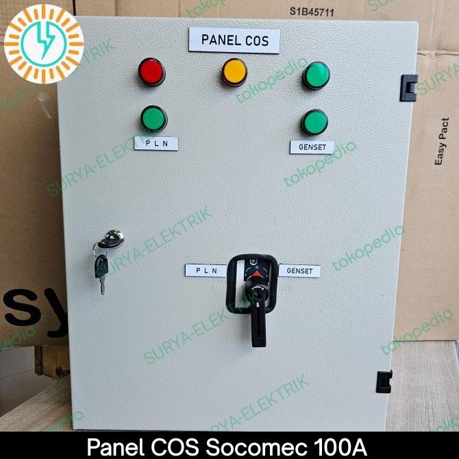 Box Panel Cos Ohm Saklar Handel Pln Genset 100 A 100A Amper Sircover
