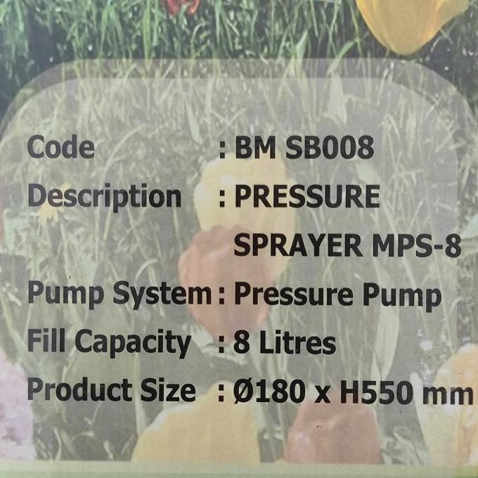 Alat Pompa Semprot Semprotan Hama Pressure Sprayer Maspion 8 Liter New Stok