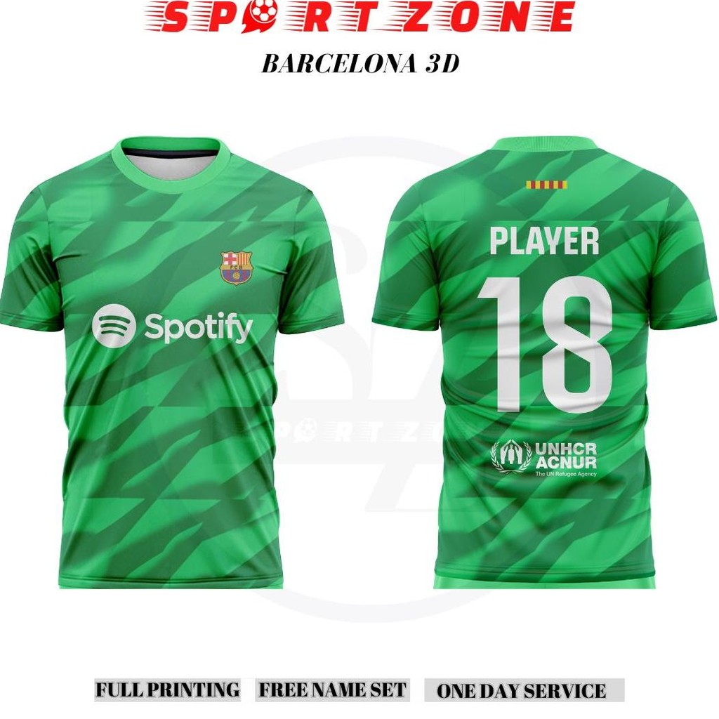 JERSEY BAJU BOLA BARCELONA 3D 2023-2024  PREMIUM FULL PRINTING