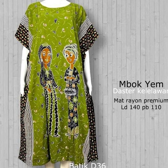 [Batik Sinawang] Batik Radian Indonesia Pakaian Wanita Baju Tidur Wanita Daster Batik Kelelawar Jumb