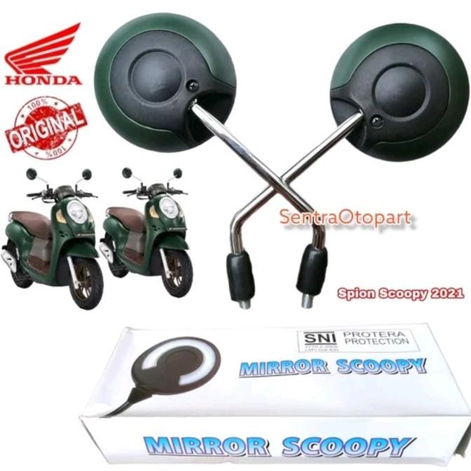 // Kaca spion scoopy 2021 k2f hijau doff original //