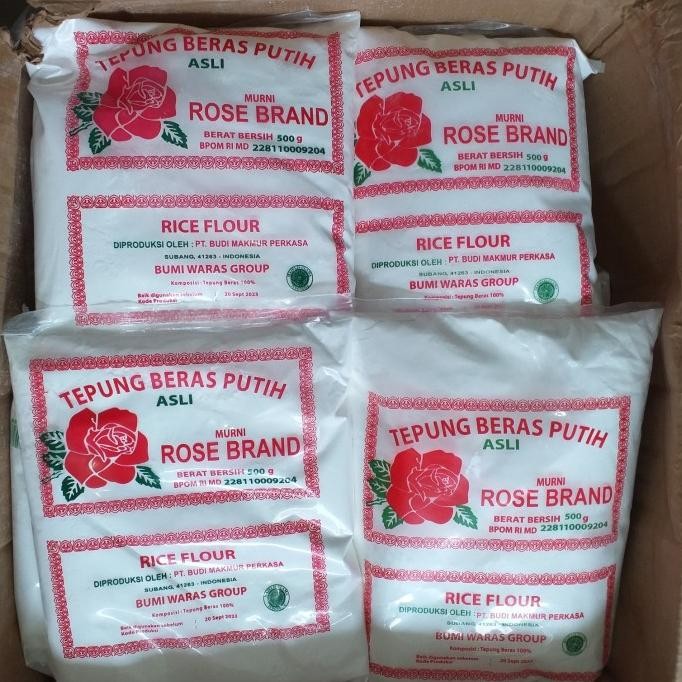

Terlaris Tepung Beras Putih Rose Brand 500 Gr