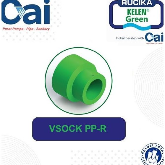 

Silahkan Order] GROSIR - FITTING PIPA PPR- REDUCER -VSOCK- 1 1/4 1/2 INCH- RUCIKA