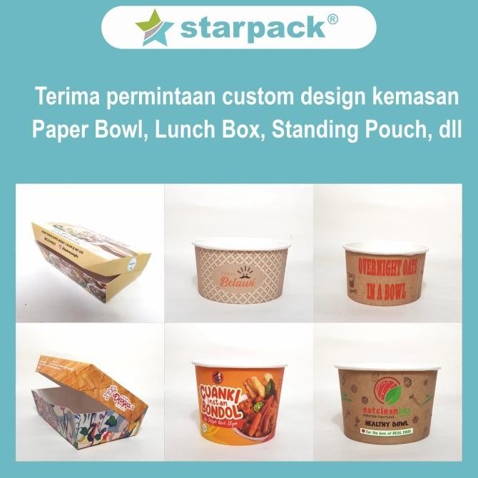 Lunch Box Ivory M Kotak Makan Tempat Nasi Kertas Nasi Star Pack Size M Asli