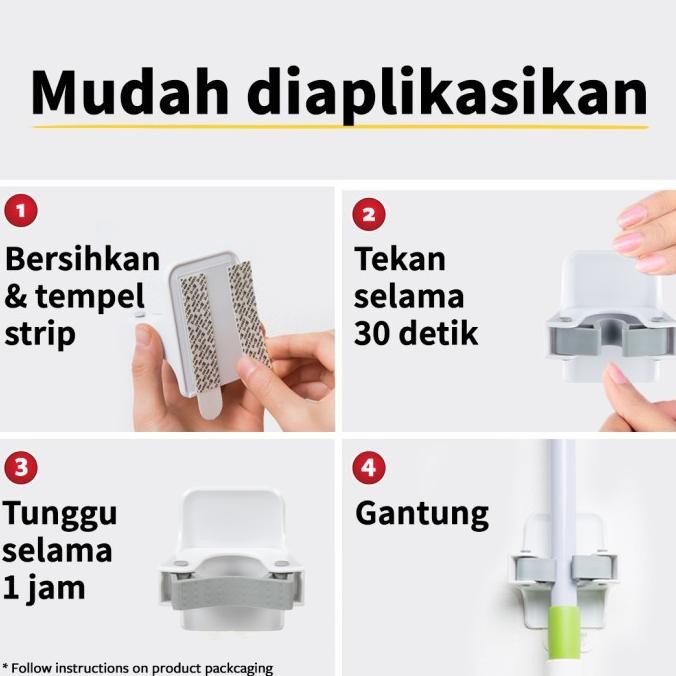 3M Command Hook, Gantungan Berperekat Sapu, 17007-Es