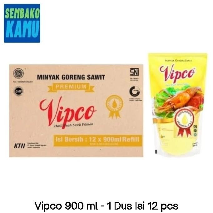 

EXP LAMA MINYAK GORENG VIPCO 900 ML - 1 DUS ISI 12 PCS