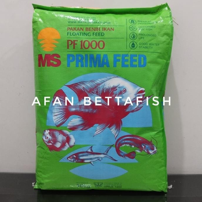 Terlaris Pf 1000 10 Kg Pakan Pelet Benih Bibit Ikan Nila Lele Gurame Prima Feed 1000 10 Kg 1 Karung