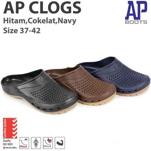 Sandal Slop AP Clogs - Sandal AP Boots Karet Anti Slip AGRO