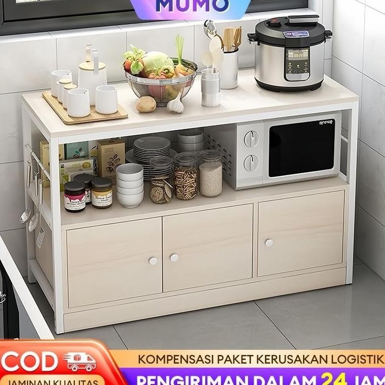 Rak Dapur Microwave Rak Bumbu Rak Dapur Susun Minimalis Rak Oven Microwave Dengan Kabinet