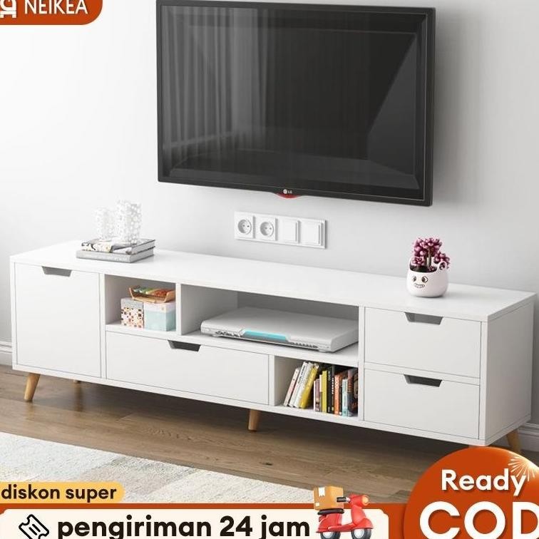 Meja Tv Kabinet Tv  Rak tv Kayu meja TV Kayu TV Cabinet 120-180cmLemari Tv Murah