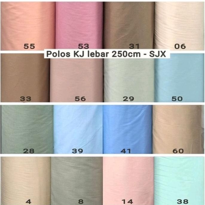 Kain sprei katun jepang polos lebar 250 MURAH