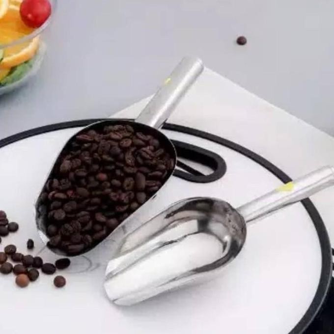 

Terlaris Sekop Es Beras Kacang Tepung Ice Scoop Stainless Steel Shovel Serokan
