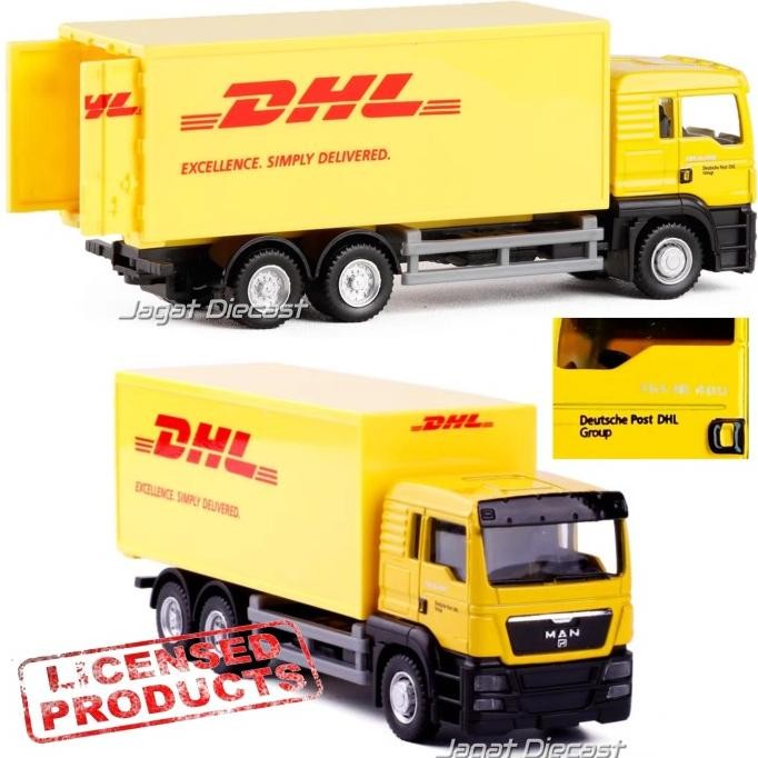 Uni Car Scania Mainan Truk Kurir DHL JNE Sicepat Wahana Anteraja JNT 4