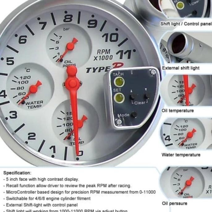 New RPM mobil tachometer autometer mobil universal