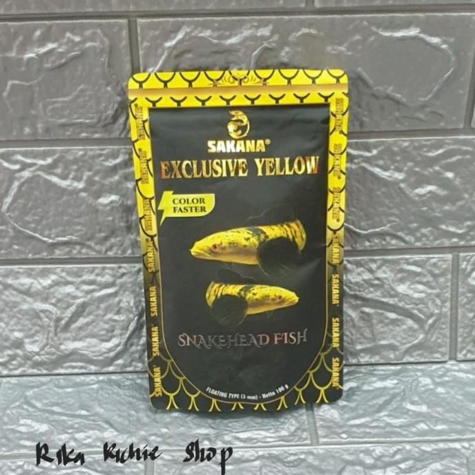

Terlaris Pakan Ikan Channa Pelet Sakana Exlusive Yellow Snake Head Fish 100Gr