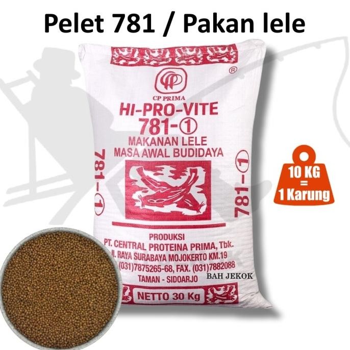 Terlaris Pelet 781-1 Pakan Ikan Lele Mas Nila Gabus Dll (10Kg)