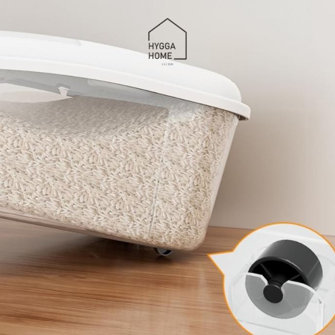 

Terlaris Hygga Home Kairi Tempat Kotak Penyimpanan Beras Tepung Kacang Rice Grain Storage Terlaris