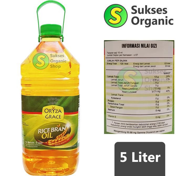 

EXP LAMA RICE BRAN OIL/MINYAK GORENG BEKATUL PADI | 5L | ORYZA GRACE