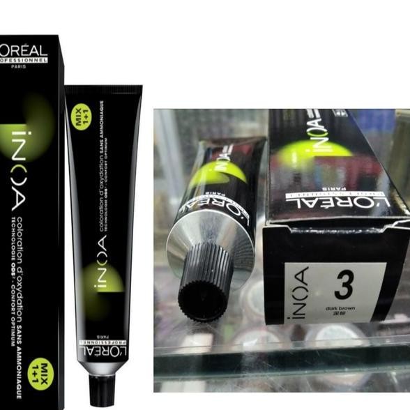 Loreal Hair Color Pewarna Rambut Loreal Inoa 3 Dar Brown