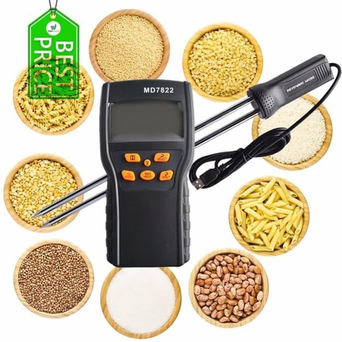 

Terlaris Grain Moisture Meter Md7822 Ukur Kadar Air Md-7822 Biji Bijian Beras Gandum Jagung Kedelai Tepung