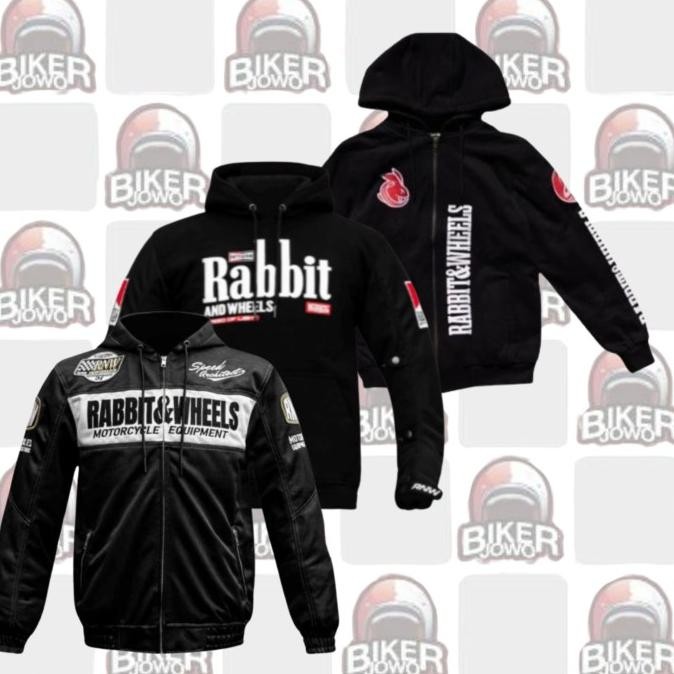 New Hoodie Motor Rabbit And Wheels Bikers Jacket Hits Strike Trend Jamper