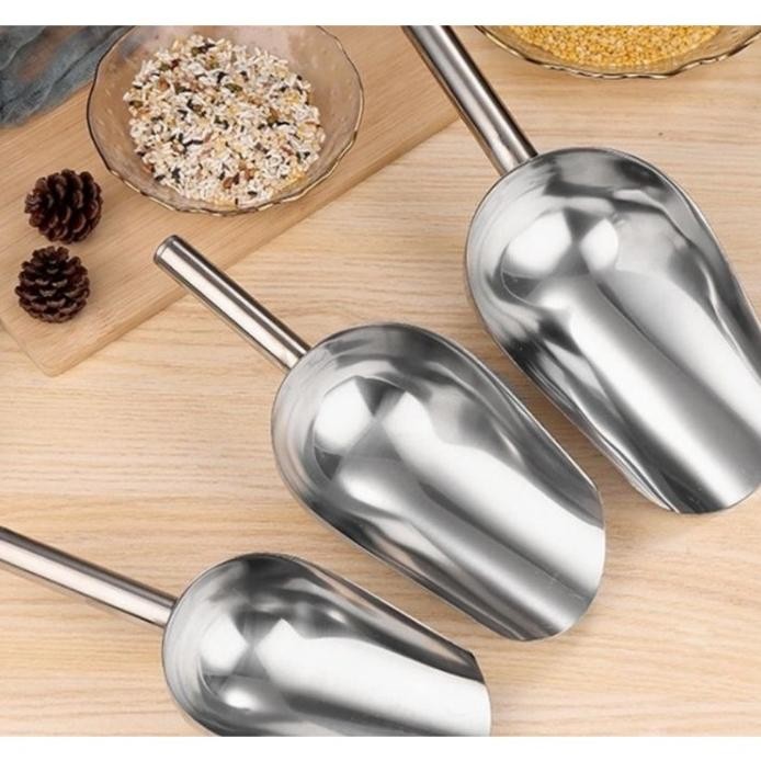 

Terlaris Terlaris Original Sendok Sekop Es Batu Stainless Skop Serokan Beras Tepung Jagung Best Seller