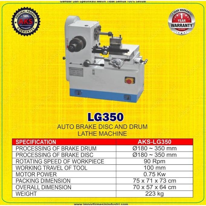 Terlaris Disc Drum Lathe Machine - Mesin Bubut Rem Dan Cakram Mobil Otomatis Ready Stok