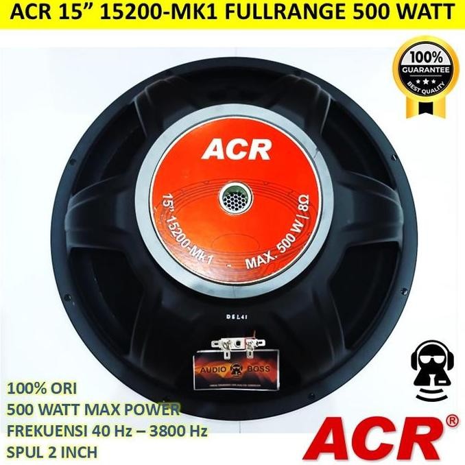 Asli Speaker 15 inch ACR Full Range 15200 New / 15" ACR Full Range 15200