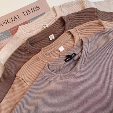 Et-98 Iseven P Oversize Longsleeve Rib Xl | Kaos Lengan Panjang Wanita Bahan Rib