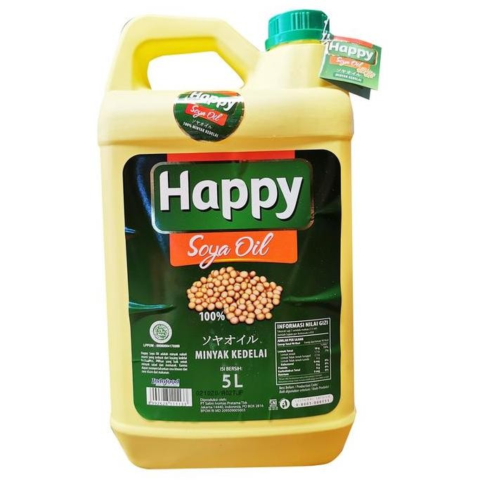 

EXP LAMA HAPPY SOYA OIL 5 LT / MINYAK KEDELAI / HAPPY SALAD OIL