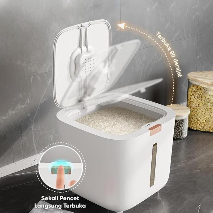 

Terlaris Wl Living Mall Dispenser Beras 5Kg 10Kg /Tempat Beras Serbaa Tempat Wadah Peimpanan Makanan/Beras Beras/Rice Bucket/Biji-Bijian/Tepung