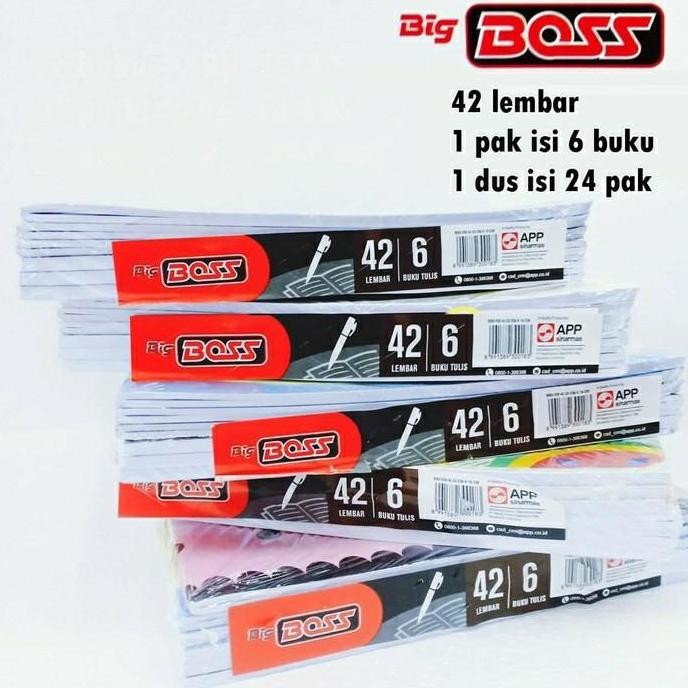 

SALE! BUKU TULIS BIGBOSS 42 (6 PCS PER PAK)