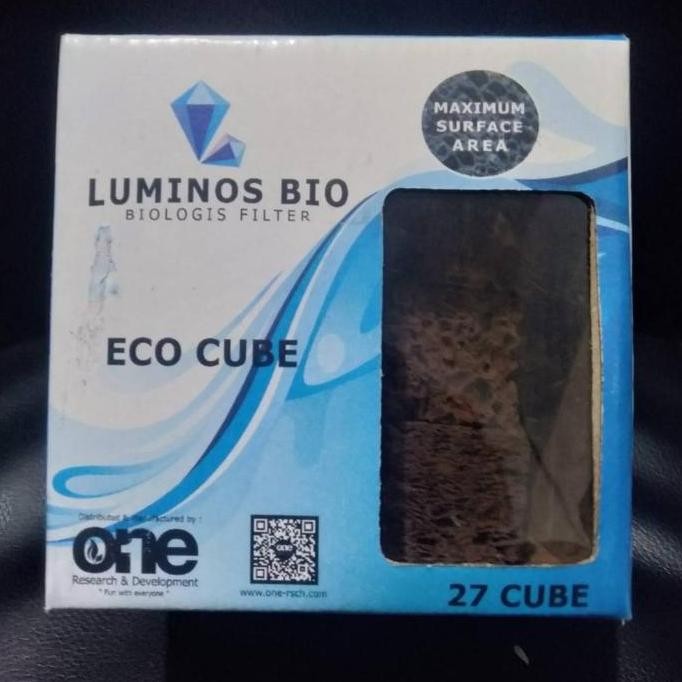 siap kirim luminos bio eco cube 27 cube media filter alami