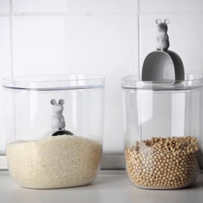 

Terlaris Unik Mouse Rice Wheat Bucket Tempat Beras Kacang Tepung Limited