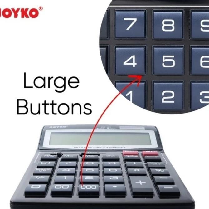 

wes-24 MMA-1318 KALKULATOR JOYKO CC57 CHECK & CORRECT - Calculator Desktop JUMBO CC-57 Terlaris Terlaris