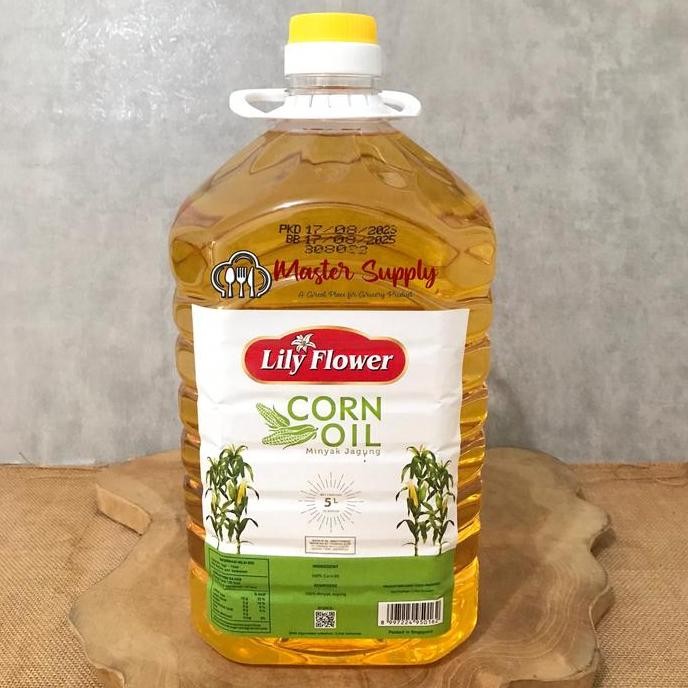 

EXP LAMA CORN OIL LILY FLOWER 5 L / MINYAK JAGUNG SEHAT / CORN OIL 5 LITER
