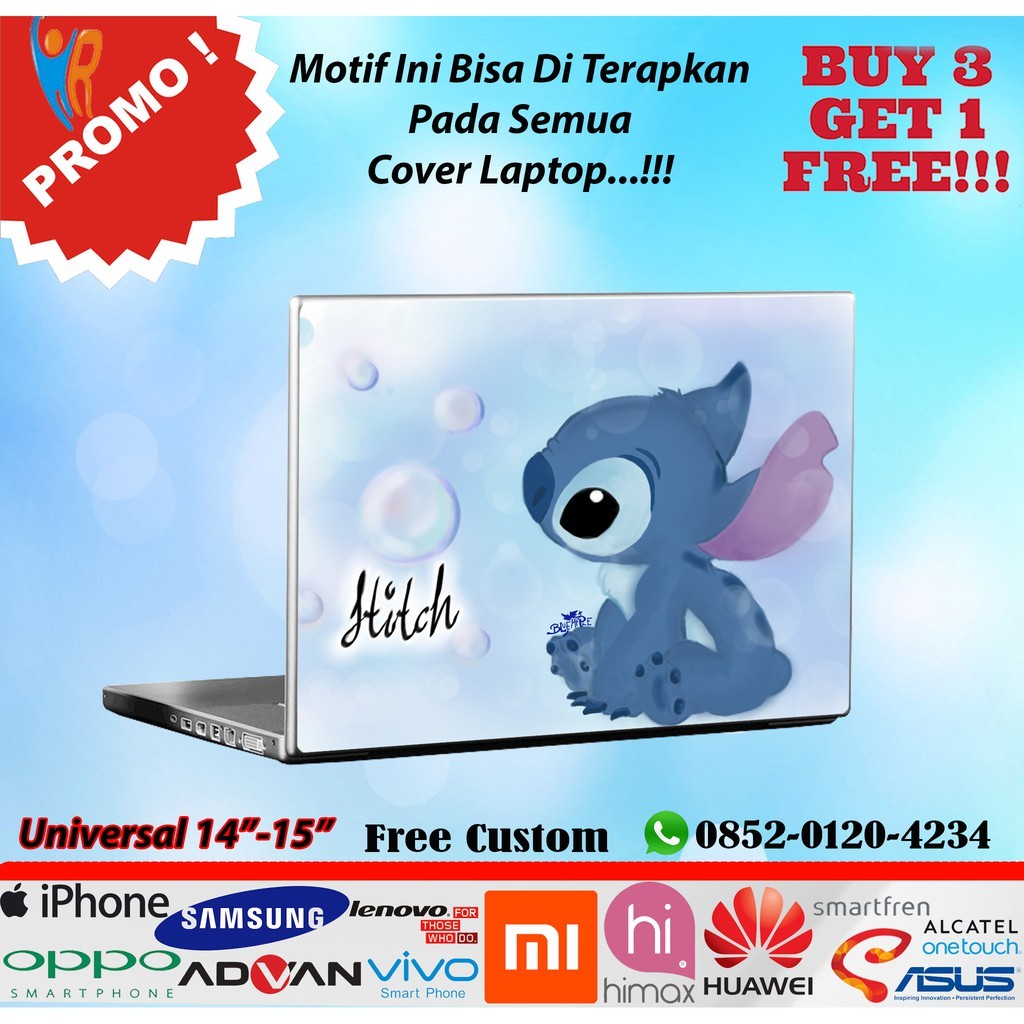 

Get2pcs Cover Laptop 10 17 Inch Stitch Garskin Casing Motif Dan Bisa Custom Bayar Ditempat