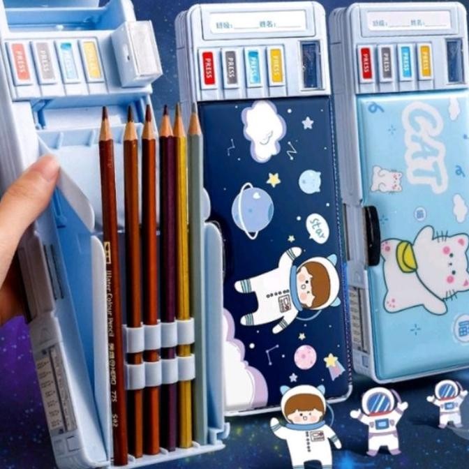 

ASB Tempat pensil 6 tombol karakter /Kotak pensil tombol multifungsi