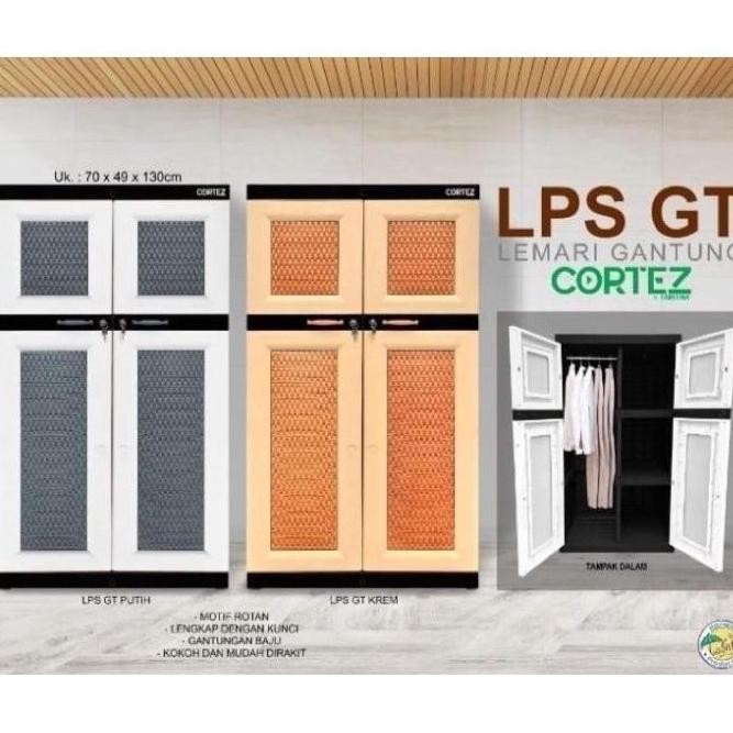 LEMARI PLASTIK TABITHA GANTUNGA CORTEZ LPS GT KUNCI