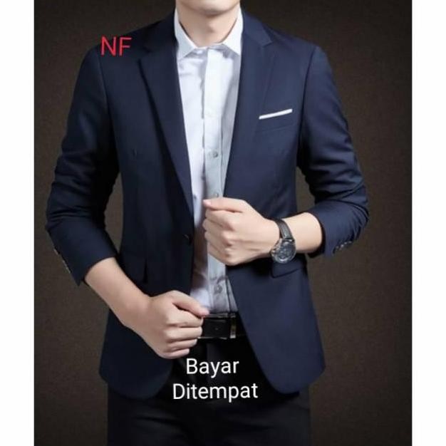 Jas Pria Navy/Jas Blazer Formal Biru Dongker murah
