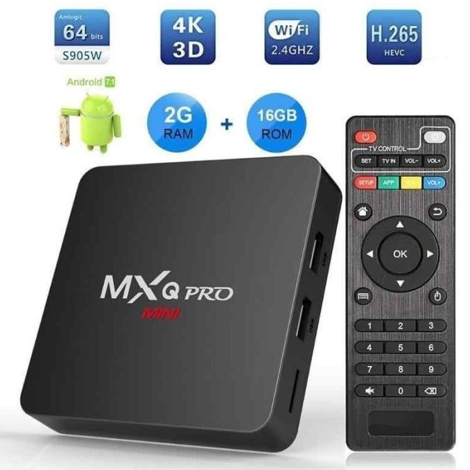 Android TV Box MXQ Pro 2GB 16GB Support 4K Full HD Android 11